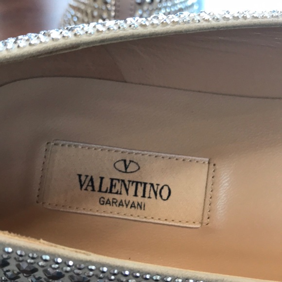 Valentino Silver Micro-Stud Smoking Slipper - Picture 5 of 16